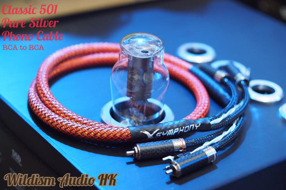 Xsymphony Classic 501i Litz Pure Silver Phono Cable RCA to RCA